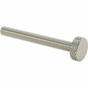 BSC PREFERRED Knurled-Head Thumb Screw Stainless Steel Low-Profile 5/16-18 Thread Size 3Long 3/4 Diameter Head 91746A448